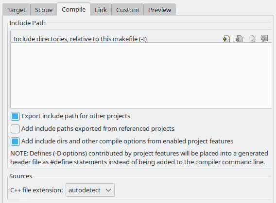 Compiler options