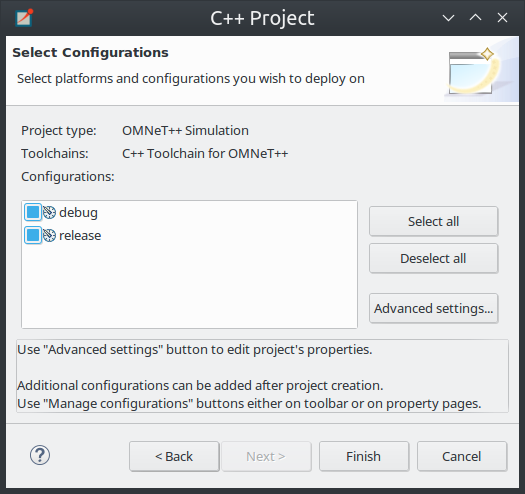 Selecting configurations