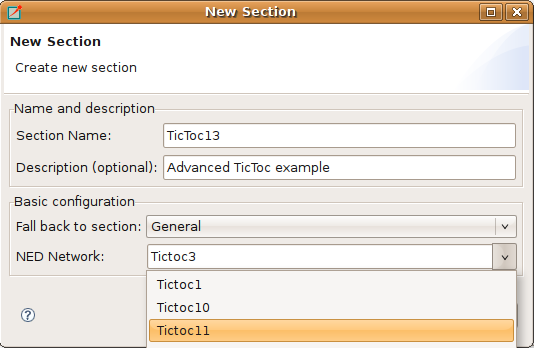 Creating a new INI file section