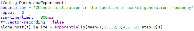 Iteration variable in the INI file