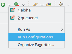 One way of opening the Run Configurations dialog