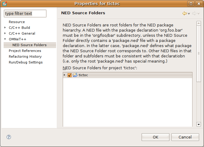 Specifying which folder will hold your NED files
