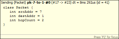 Message detail tooltip