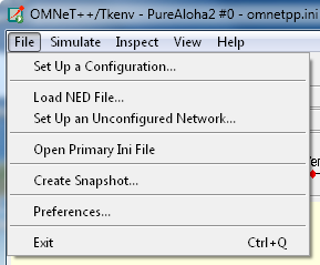The File menu