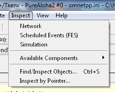 The Inspect menu