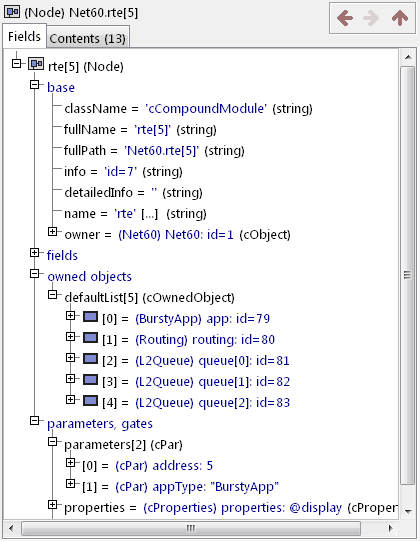 The object inspector