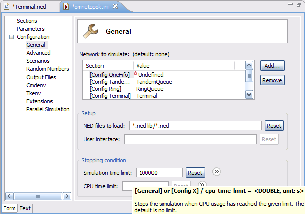 Form-based ini file editing
